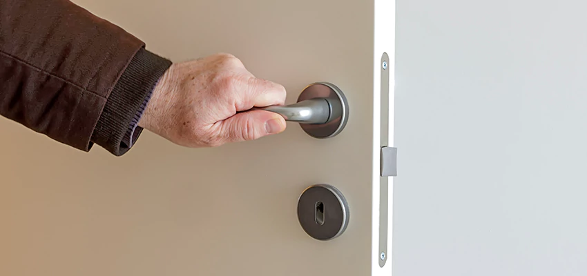 Restroom Locks Privacy Bolt Installation in Lancaster, California